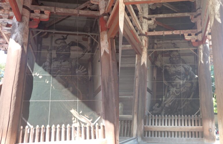 南大門のに建立された金剛力士像