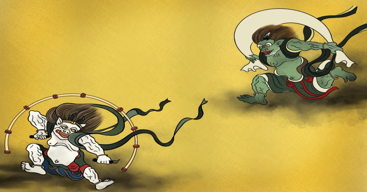 風神雷神イラスト